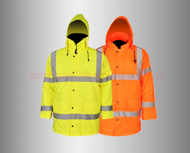 Chaquetas reflectantes fluorescentes