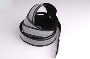 Cadena larga de cremallera de nylon resistente al agua 5 # reflexiva