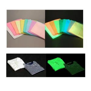 Tela de poliéster brillante en la oscuridad