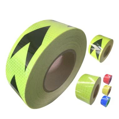 Cinta reflectante de la policía de flecha