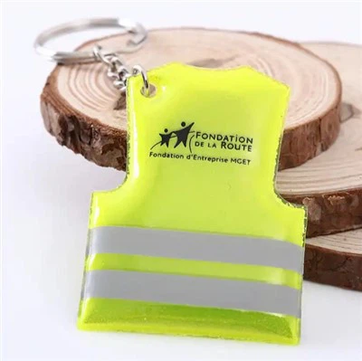 Percha reflectante con anillo de llave